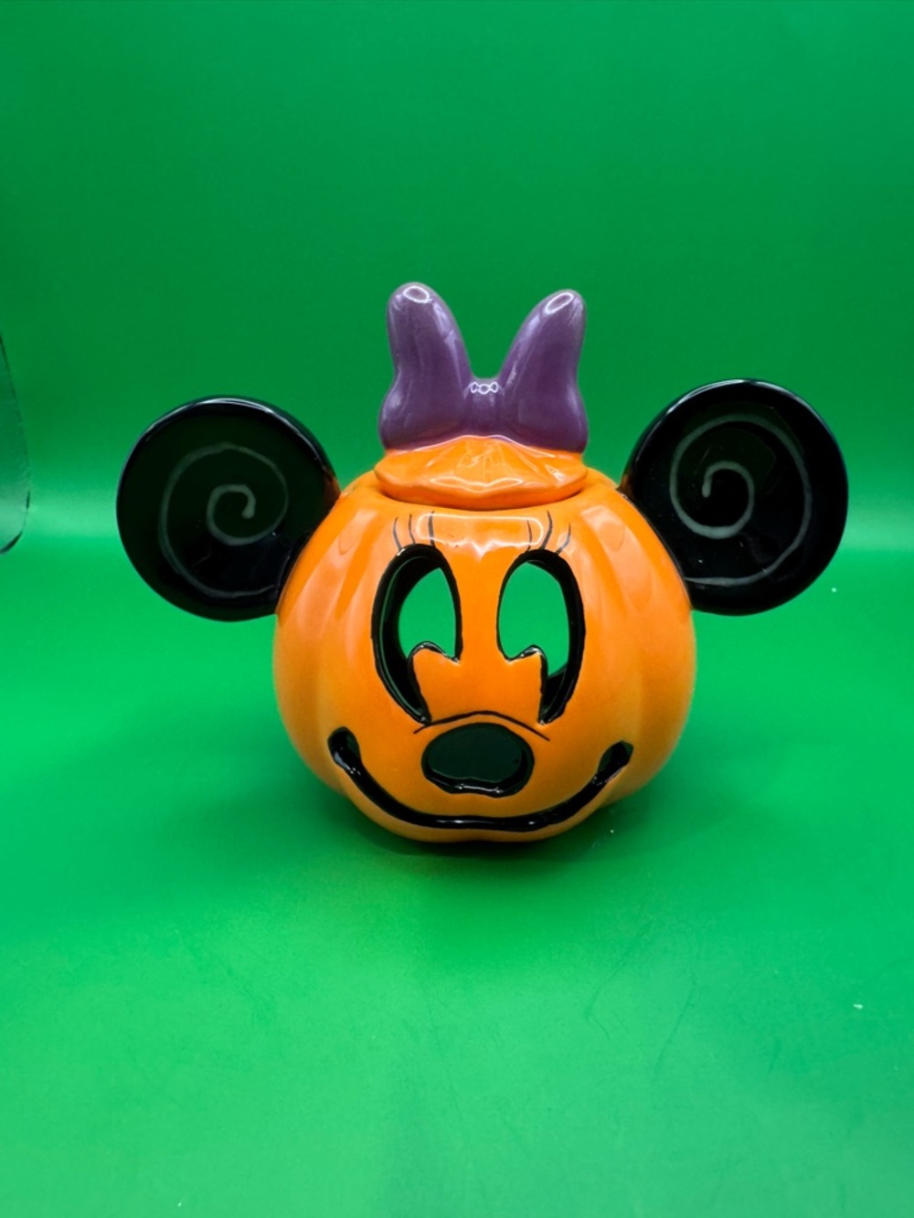Disney Halloween Minnie Mouse Pumpkin Tea Light Holder